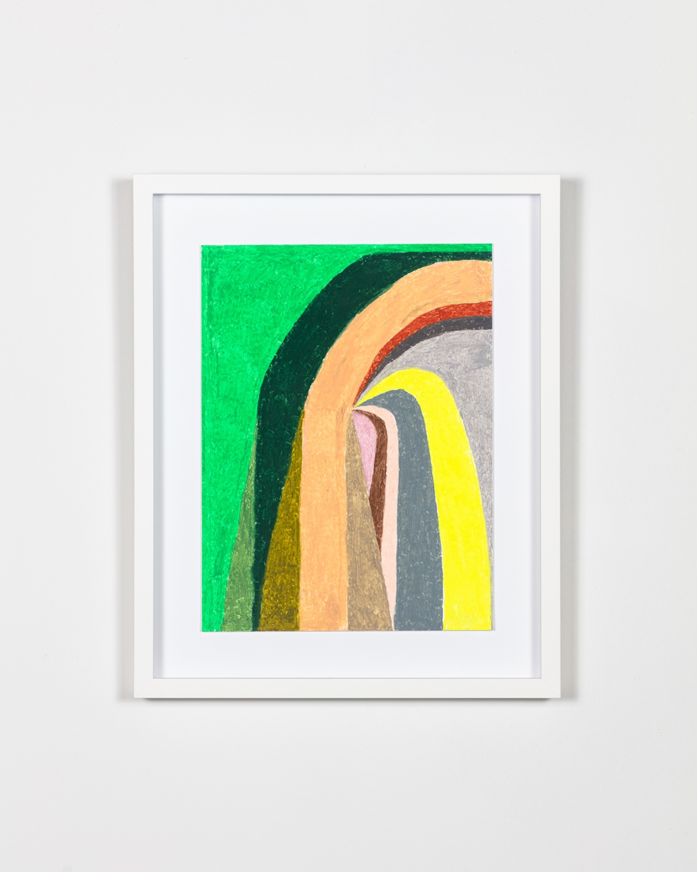 Joe Rudko, First Light, 2024, Oil Pastel on paper, 12 x 9 inches, Framed size 16 x 13 x 1.25 inches