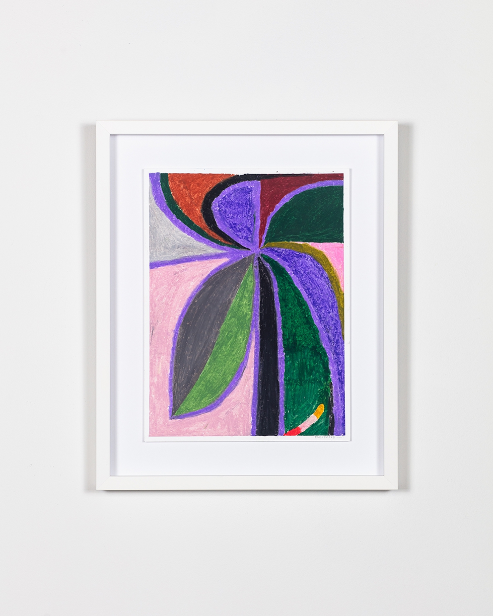 Joe Rudko, Healer, 2024, Oil Pastel on paper, 12 x 9 inches, Framed size 16 x 13 x 1.25 inches