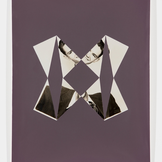 Joe Rudko: Inlaid (Hinge), 2019, Found photograph inlaid into unfixed photo paper, 10 x 8 inches (framed dimensions: 14.5 x 12 x 1.5 inches)
