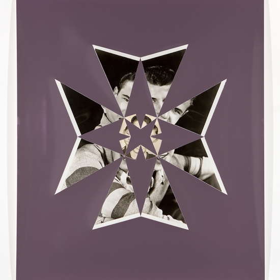 Joe Rudko: Inlaid (Inner Image), 2019, Found Photograph inlaid into unfixed photo paper, 24 x 20 inches