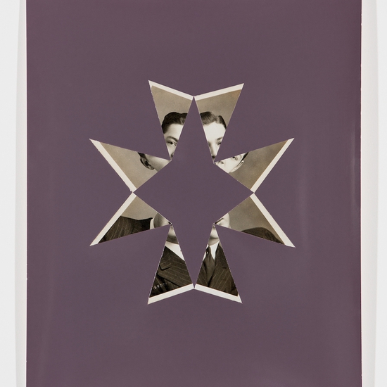 Joe Rudko: Inlaid (Opening), 2019, Found photograph inlaid into unfixed photo paper, 10 x 8 inches (framed dimensions: 14.5 x 12 x 1.5 inches)
