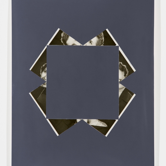 Joe Rudko: Inlaid (Square), 2019, Found photograph inlaid into unfixed photo paper, 10 x 8 inches (framed dimensions: 14.5 x 12 x 1.5 inches)