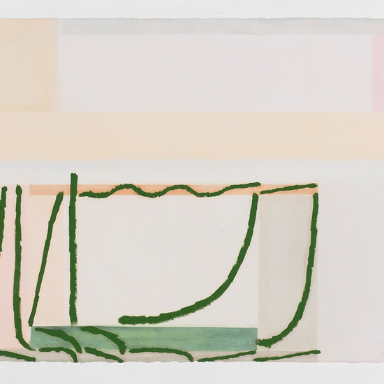 Joe Rudko, Morning Jungle, 2026, Oil pastel on paper, 22.5 x 30 inches