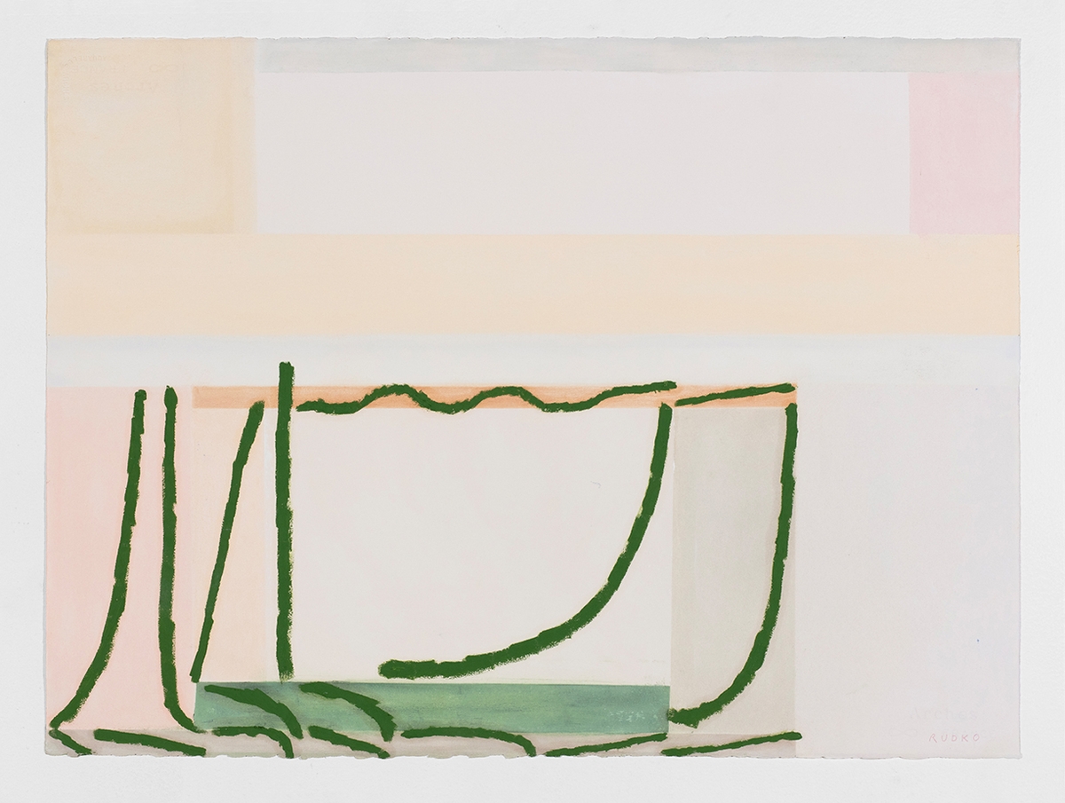 Joe Rudko, Morning Jungle, 2026, Oil pastel on paper, 22.5 x 30 inches