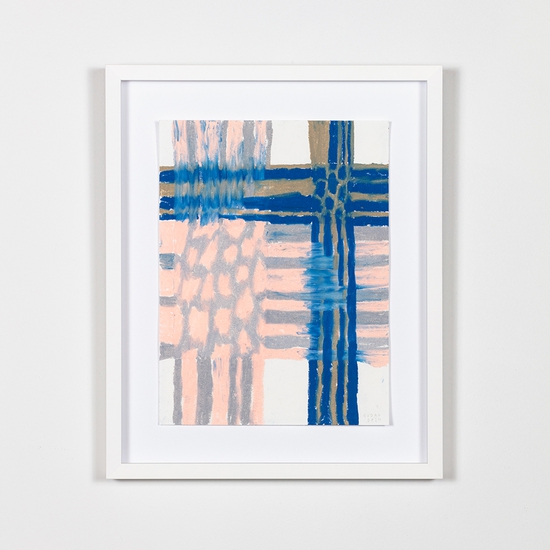 Joe Rudko, Overlap, 2024, Oil Pastel on paper, 12 x 9 inches, Framed size 16 x 13 x 1.25 inches