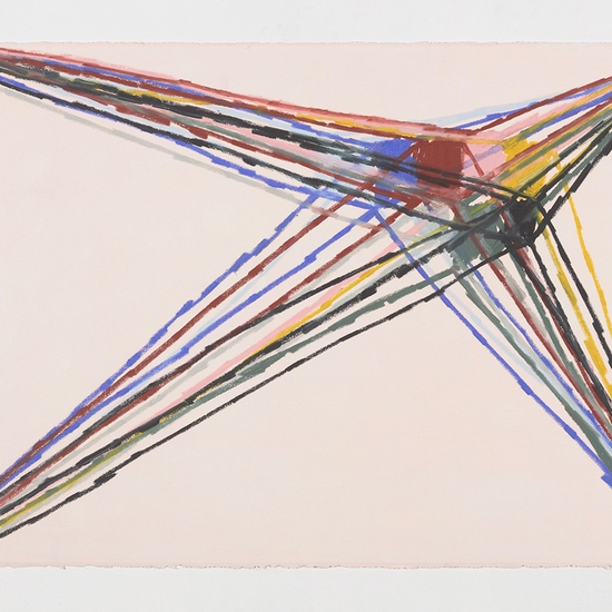 Joe Rudko, Refractor, 2025, Oil pastel on paper, 26 x 40 inches