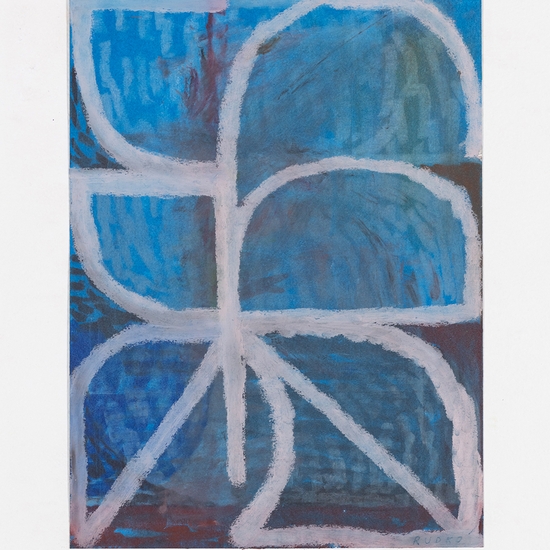 Joe Rudko, Shell, 2025, Oil pastel on paper, 12 x 9 inches