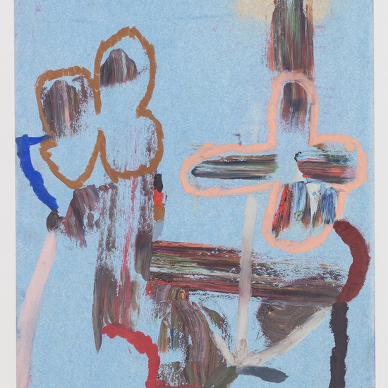 Joe Rudko, Slow Bloom, 2025, Oil pastel on paper, 14 x 11 inches