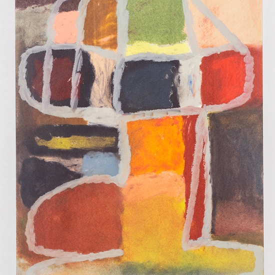 Joe Rudko, Spigot, 2025, Oil pastel on paper, 14 x 11 inches