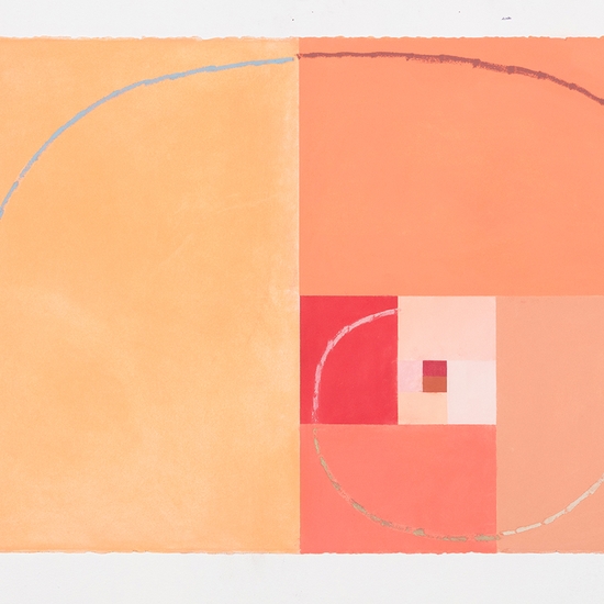 Joe Rudko, Upward Spiral, 2026, Oil pastel on paper, 26 x 40 inches