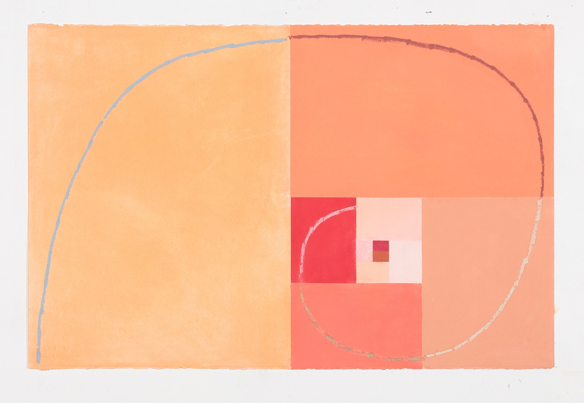 Joe Rudko, Upward Spiral, 2026, Oil pastel on paper, 26 x 40 inches