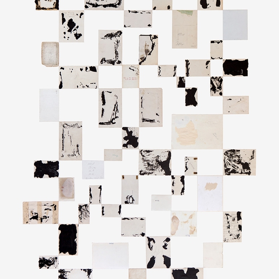 Joe Rudko: Verso, 2019, Found photographs on paper, 50 x 38 inches