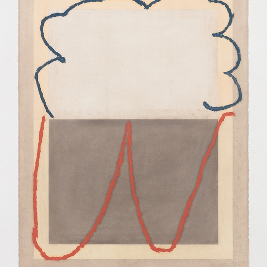 Joe Rudko, Window Drawing, 2026, Oil pastel on paper, 30 x 22.5 inches