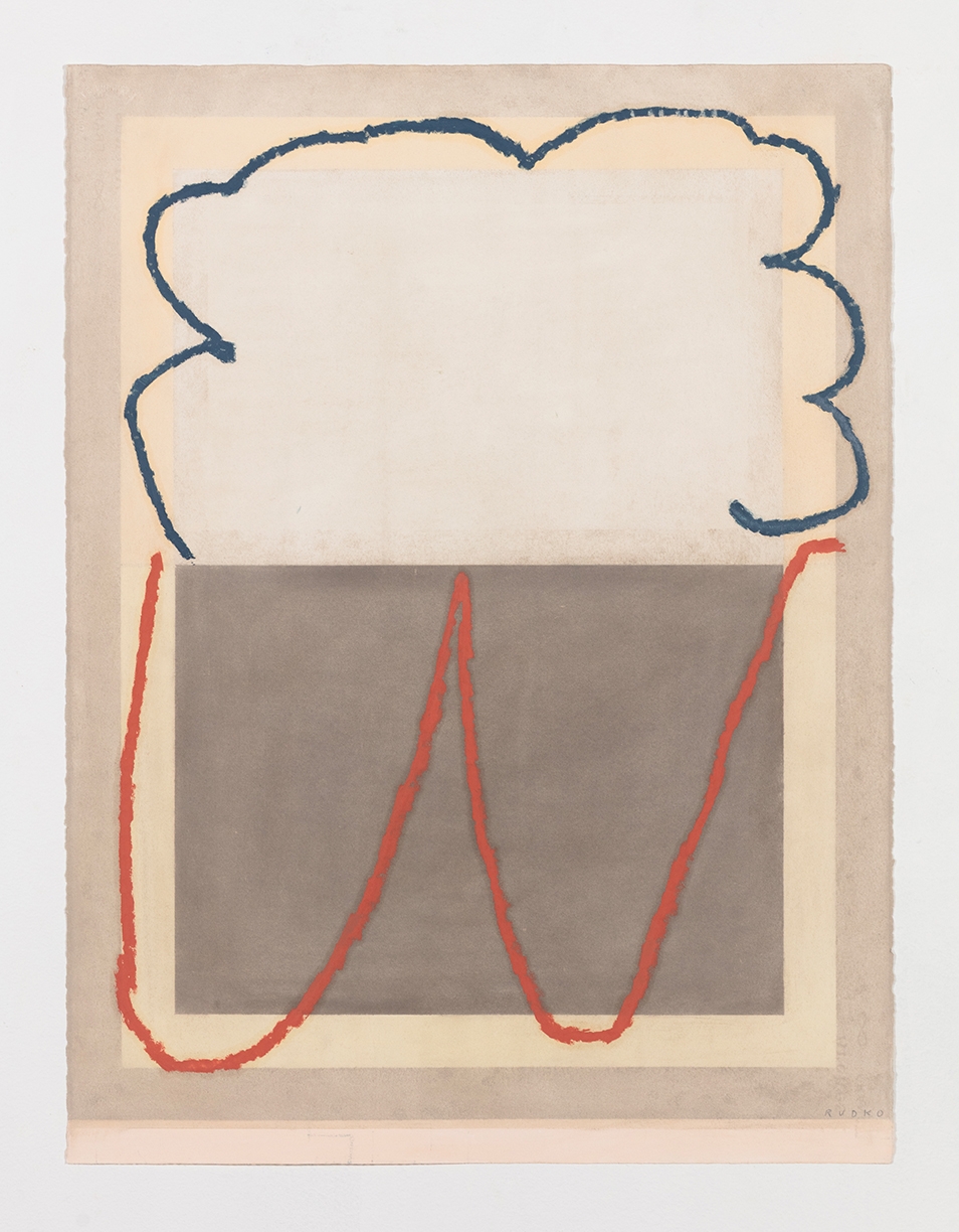 Joe Rudko, Window Drawing, 2026, Oil pastel on paper, 30 x 22.5 inches