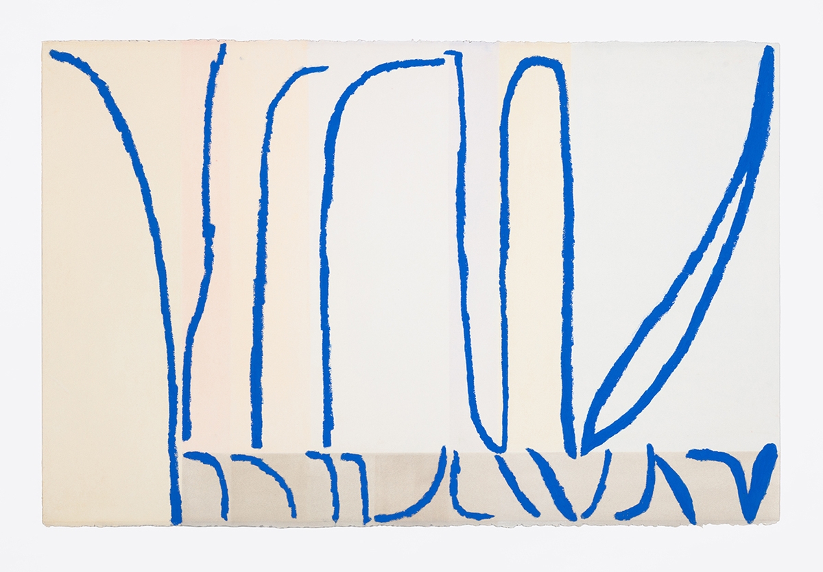 Joe Rudko, Winter Forecast, 2026, Oil pastel on paper, 26 x 40 inches