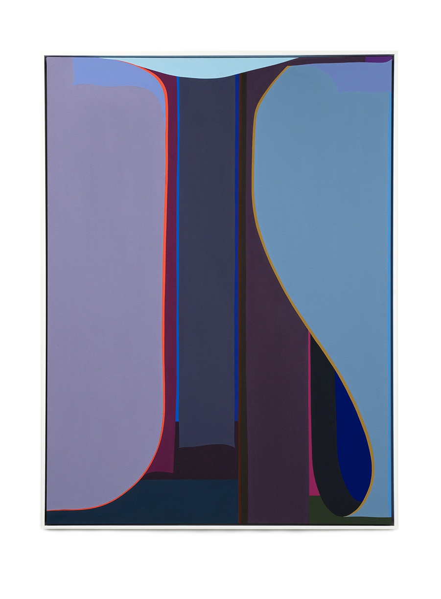 Brian Sanchez, Aila, 2024, Vinyl emulsion on canvas, 54 x 40 x2 inches