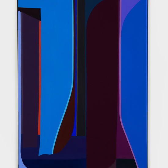 Brian Sanchez, Egress, 2024, Vinyl emulsion on canvas, 54 x 40 x 2 inches