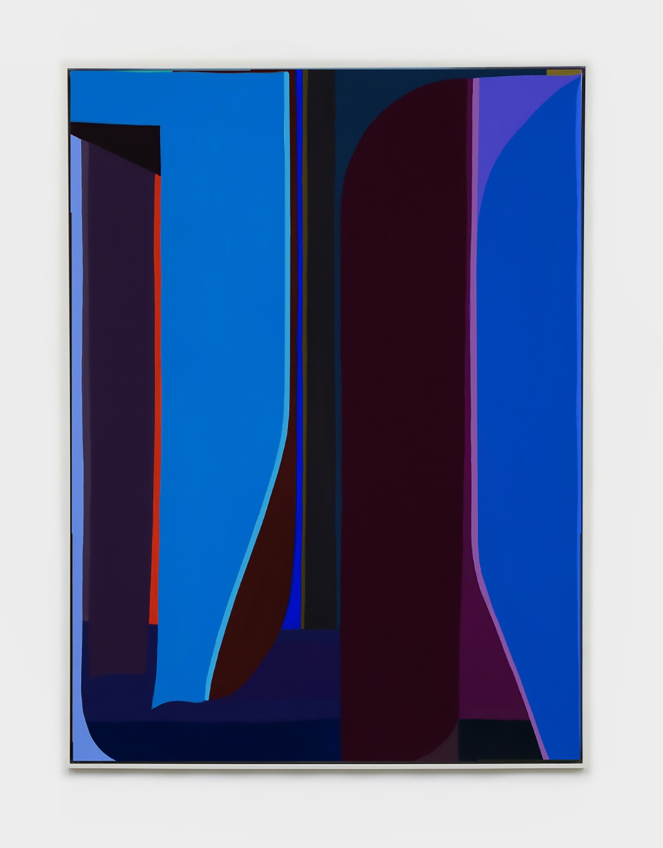 Brian Sanchez, Egress, 2024, Vinyl emulsion on canvas, 54 x 40 x 2 inches