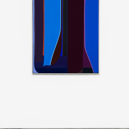 Brian Sanchez, Egress, 2024, Vinyl emulsion on canvas, 54 x 40 x 2 inches