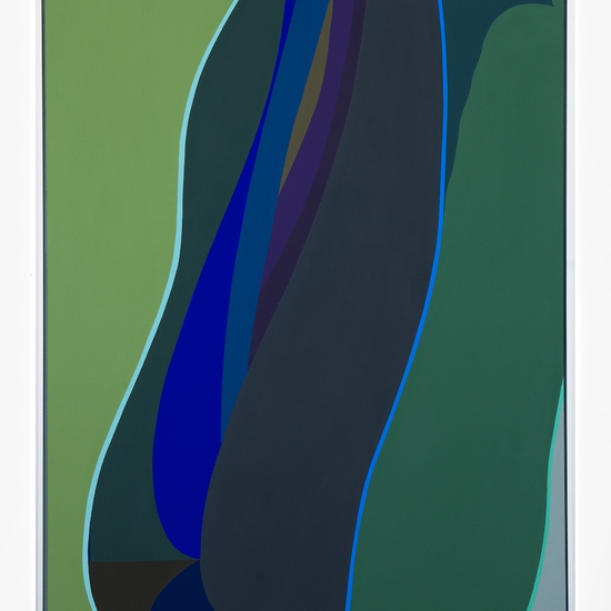 Brian Sanchez: Healer, 2024, Vinyl emulsion on canvas, 54 x 40 inches (framed dimensions: 55.5 x 41.25 x 2.5 inches)