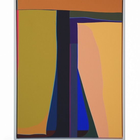 Brian Sanchez: High Noon, 2023, Vinyl emulsion on canvas, 40 x 30 inches, (framed: 41.25 x 31.25 x 2.25)