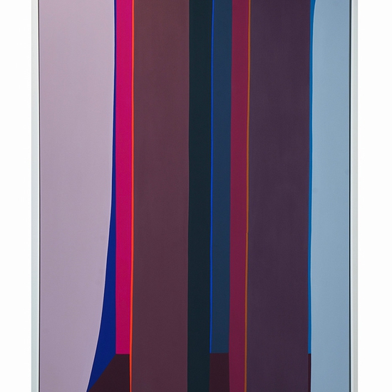 Brian Sanchez: Lovesick, 2023, Vinyl emulsion on canvas, 86 x 48 inches (framed: 87 x 49.5 x 2.25 inches)