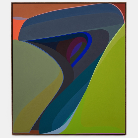 Brian Sanchez, Nectar, 2025, Vinyl emulsion on canvas, 42 x 36 inches, Framed size 43 x 37 x 2 inches