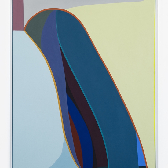 Brian Sanchez: Protector, 2024, Vinyl emulsion on canvas, 54 x 40 inches (framed dimensions: 55.5 x 41.25 x 2.5 inches)