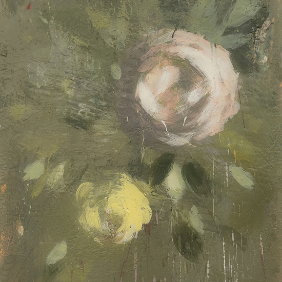 Tony Scherman: The Coming Good (21020), 2020-21, Encaustic on canvas, 28 x 24 x 1.75 inches