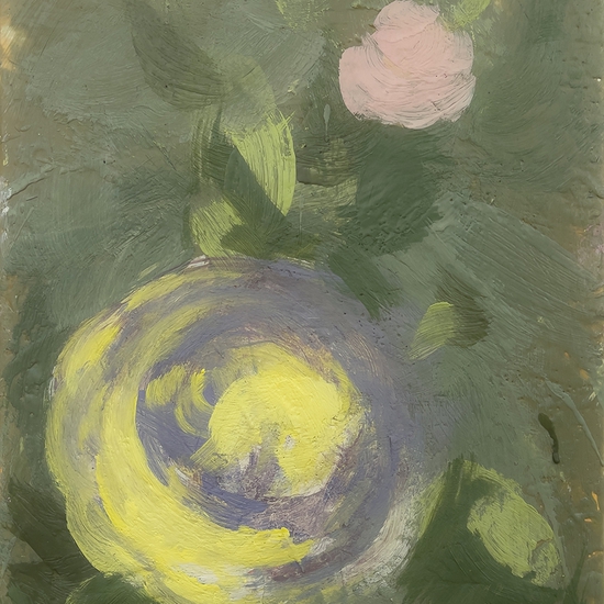 Tony Scherman: The Coming Good (21022), 2020-21, Encaustic on canvas, 16 x 12 x 1.5 inches