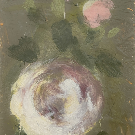 Tony Scherman: The Coming Good (21023), 2020-21, Encaustic on canvas, 16 x 12 x 1.25 inches