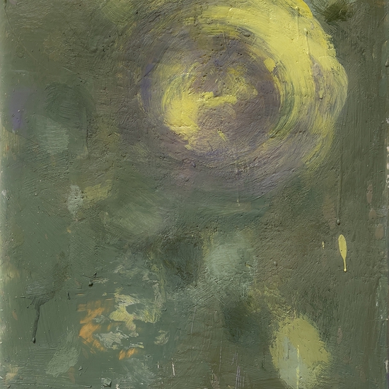 Tony Scherman: The Coming Good (21024), 2020-21, Encaustic on canvas, 20 x 16 x 1.25 inches