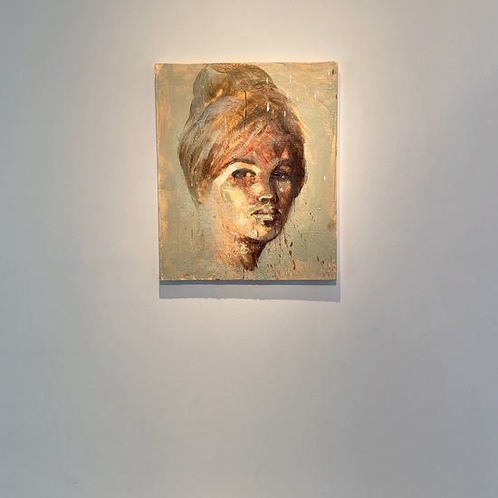 SOLD Tony Scherman: Boadicea, 2013, Encaustic on canvas, 36 x 30 x 1.5 inches