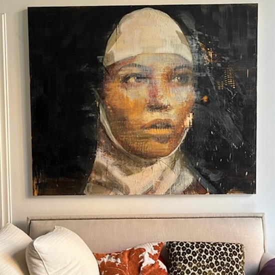 Private installation of 'For Jacques Henric'