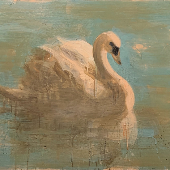 Tony Scherman: Jupiter (19005), 2019, Encaustic on canvas, 36 x 48 inches