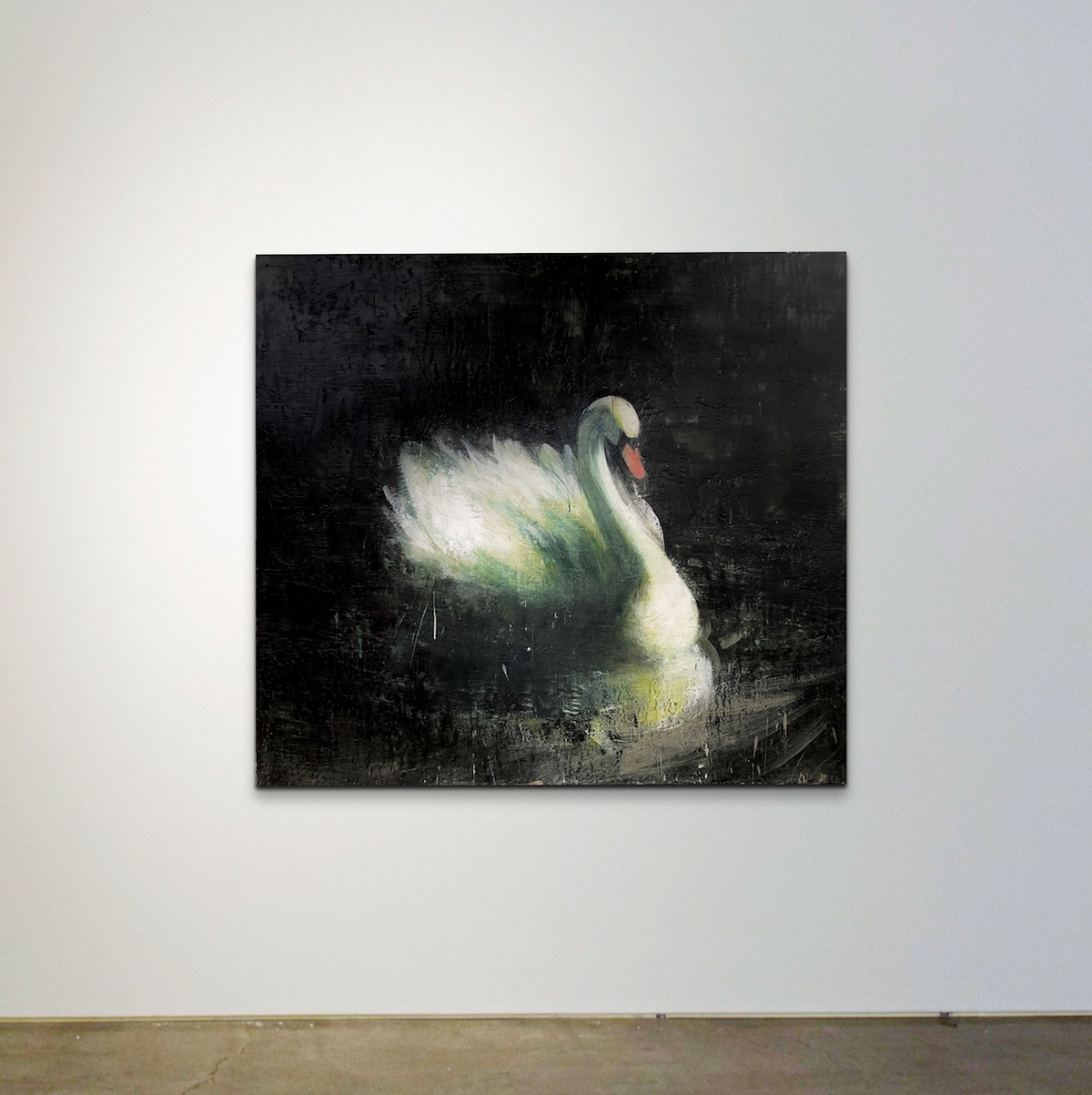 Tony Scherman: The Coming Good (22021), 2022, Encaustic on canvas, 54 x 60 inches