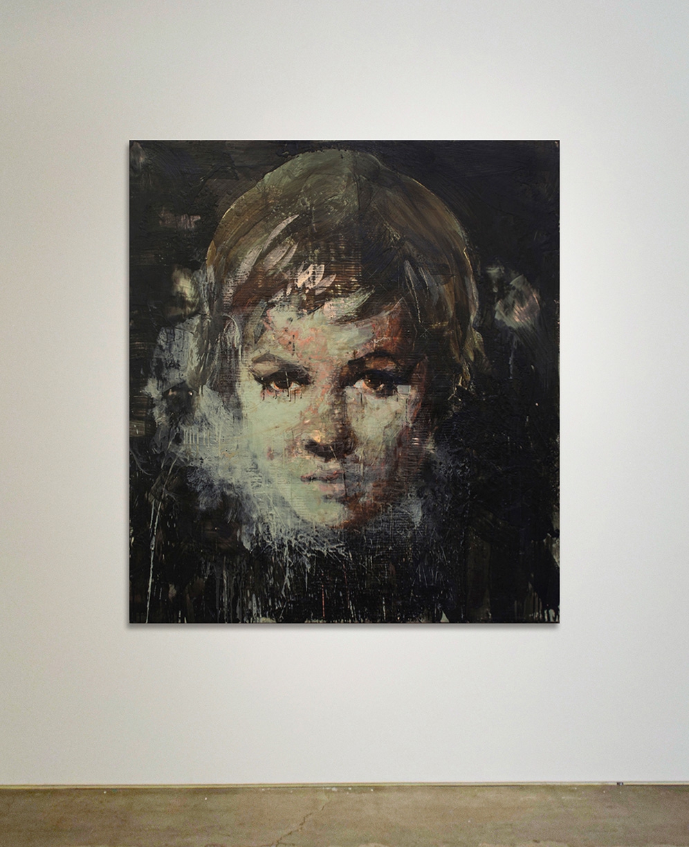 Tony Scherman: My Girlfriend Ophelia (13023), 2013, Encaustic on canvas, 60 x 54 inches