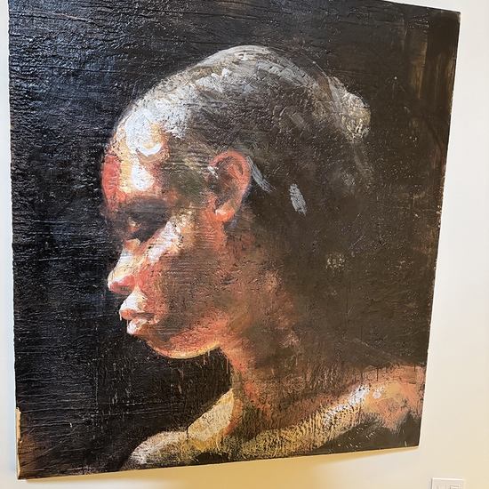 Installation of 'Simone As Slave' at a private residence
