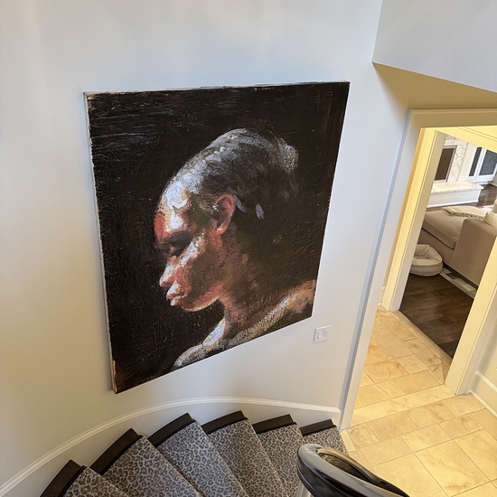 Installation of 'Simone As Slave' at a private residence