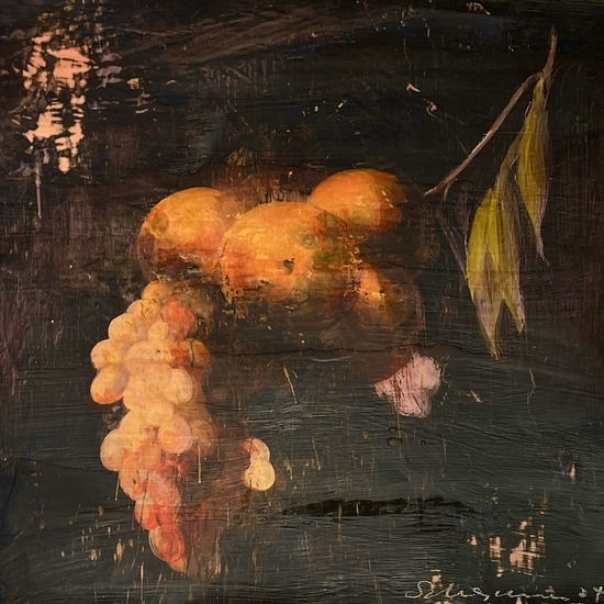 Tony Scherman, Untitled (Monotype), 2004, Encaustic monotype, 19.5 x 20.75 inches