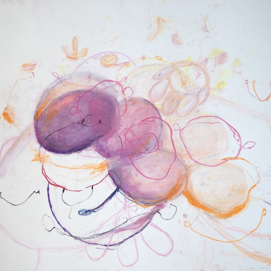 Michael Schultheis, Alignment, 2026, Pastel on paper, 36 x 38 inches