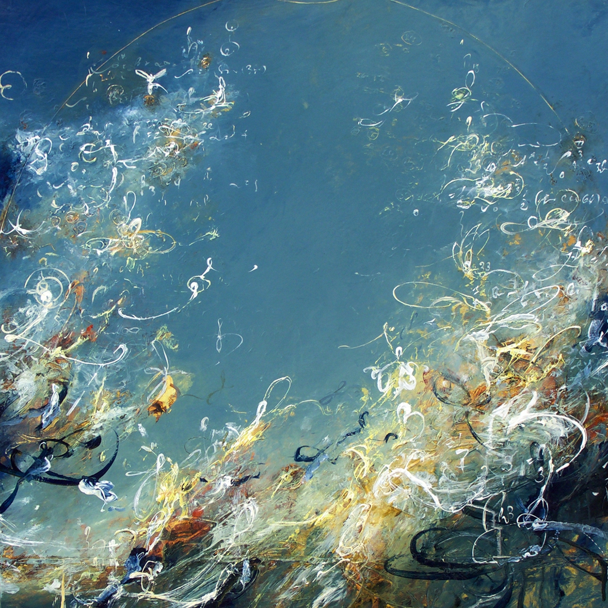 Michael Schultheis: Balance of Cycloids, Evening, 2020, Acrylic on canvas, 24 x 24 x 2 inches