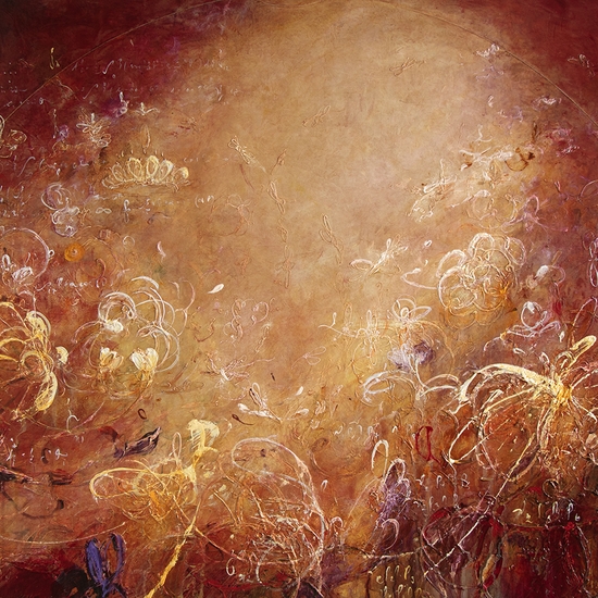 Michael Schultheis, Benediction of Orbits, 2026, Acrylic on canvas, 36 x 48 x 1.5 inches