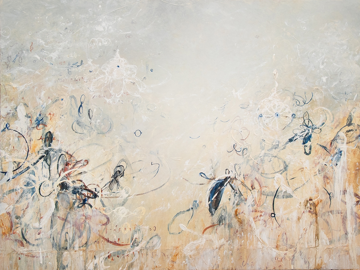 Michael Schultheis, Bouquets for Copernicus, 2026, Acrylic on canvas, 36 x 48 x 2 inches