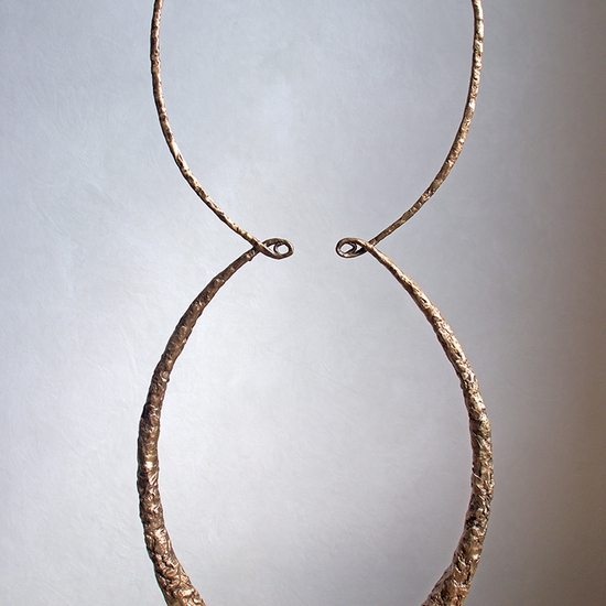 Michael Schultheis: Ceva Focus, 2022, Bronze, 48 x 19 x 3 inches, Edition of 5, Available in other sizes