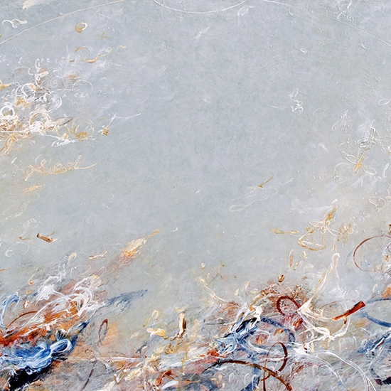 Michael Schultheis: Chords of Vitruvian Breath, 2021, Acrylic on canvas, 24 x 48 x 2 inches