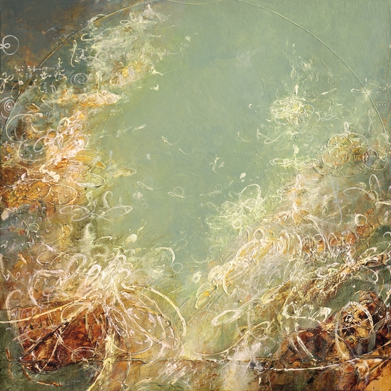 Michael Schultheis, Coherence by Day, 2026, Acrylic on canvas, 24 x 24 x 2 inches