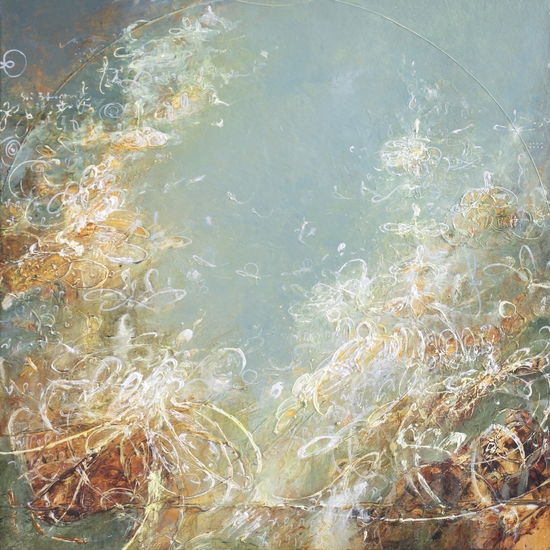 Michael Schultheis, Coherence by Day, 2026, Acrylic on canvas, 24 x 24 x 2 inches