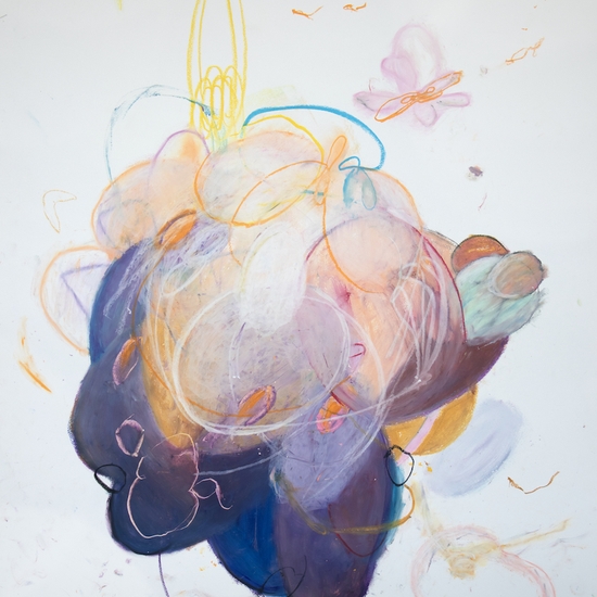 Michael Schultheis, Coherence IV, 2026, Pastel on paper, 44 x 30 inches