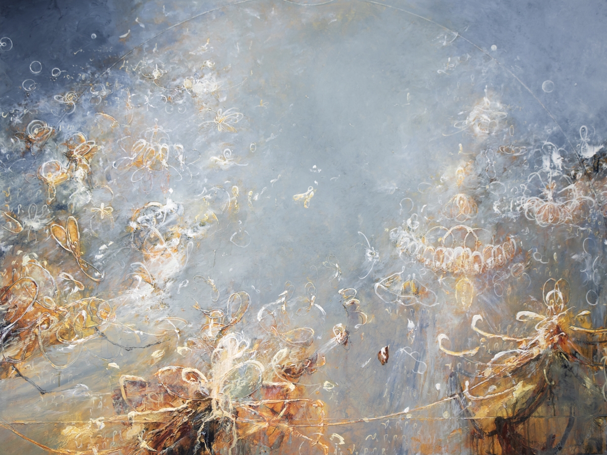 Michael Schultheis, Coherence in Equilibrium, 2026, Acrylic on canvas, 36 x 48 x 2 inches